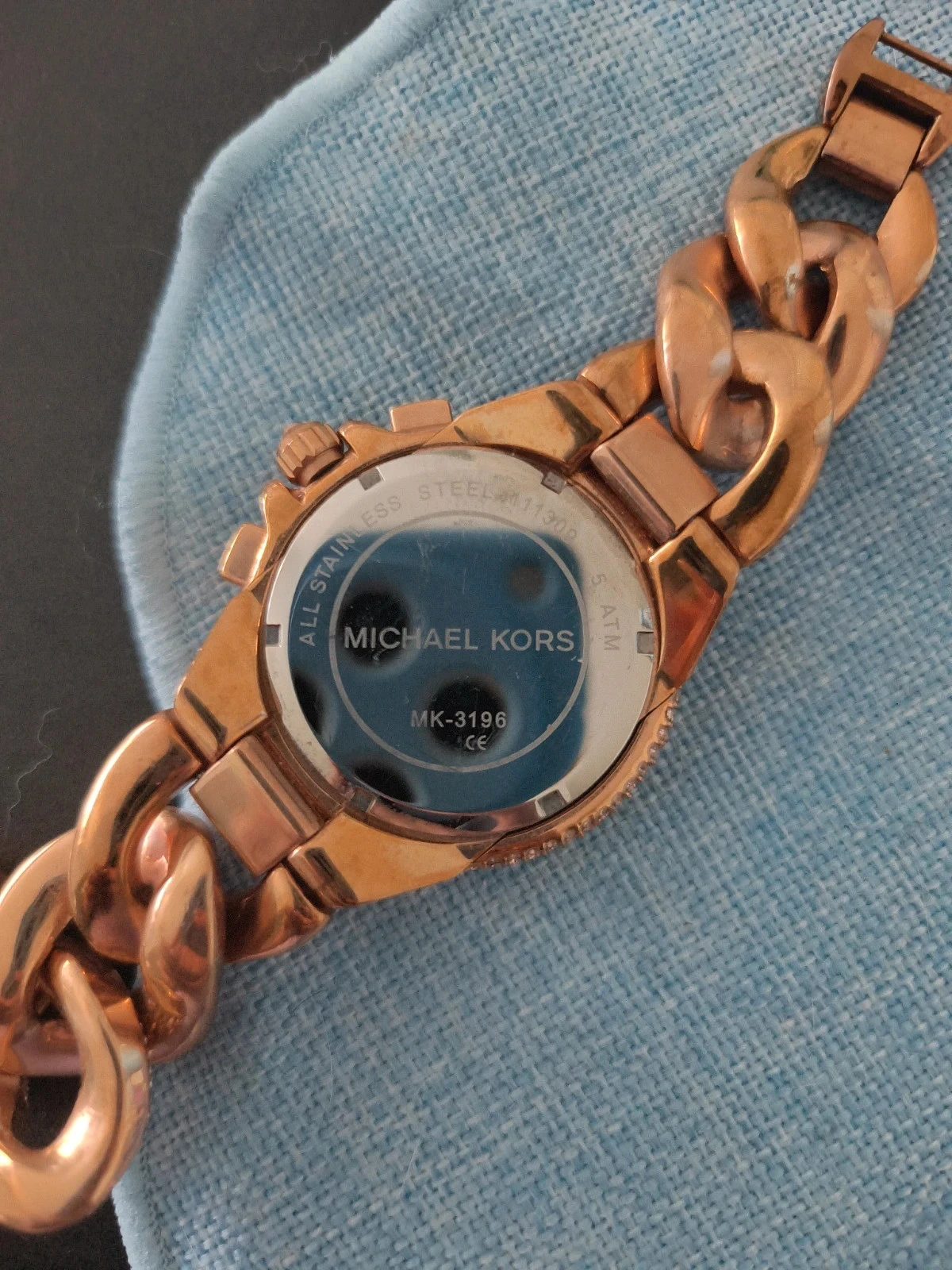 Relógio Michael Kors rosa com cristais – photo 5